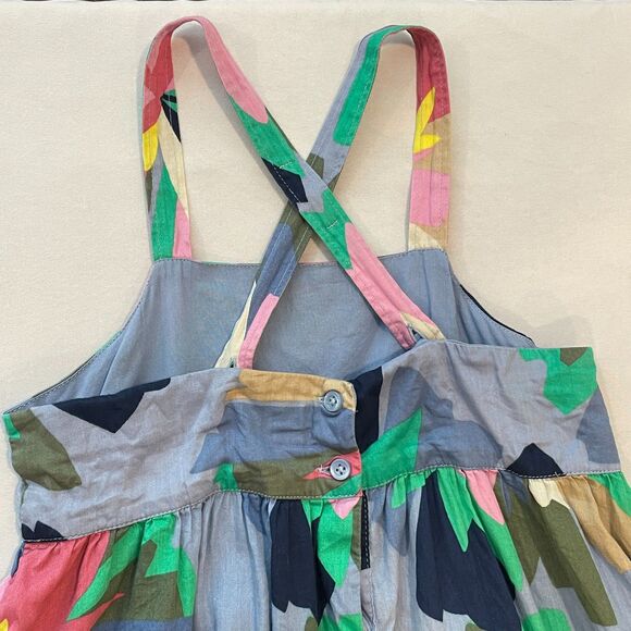 ~ Gap Kids Sundress* Sm Dress Adjustable Floral Flowers Summer Spring Sleeveless - Picture 3 of 13